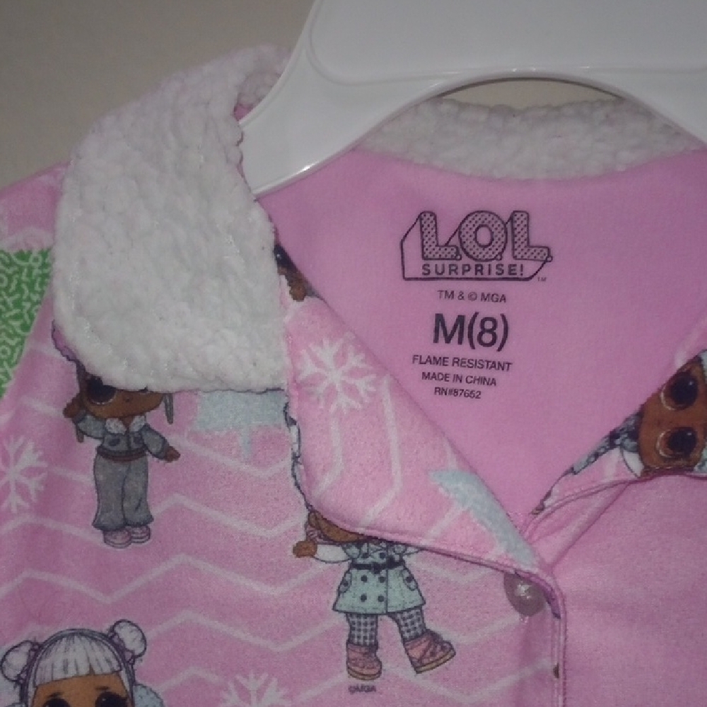 Sale💜L.O.L. Surprise! Pink and Green Pajama Set - Picture 5 of 10